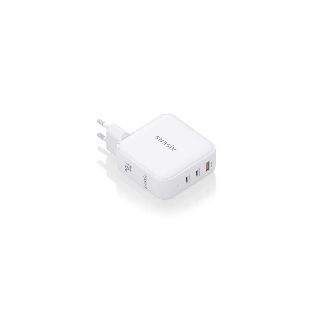 Cargador de Pared GaN Aisens ASCH-140W3P030-W/ 2xUSB Tipo-C/ 1xUSB/ 140W | Cargadores +60W
