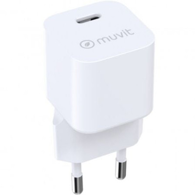 Cargador de Pared Muvit For Change MCACC0047/ 1xUSB Tipo-C/ 30W | Cargadores hasta 45W