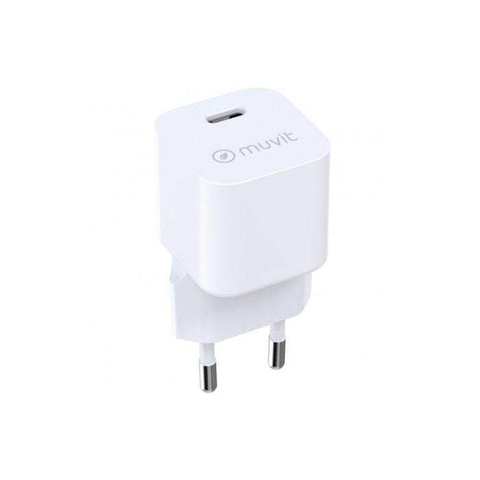 Cargador de Pared Muvit For Change MCACC0047/ 1xUSB Tipo-C/ 30W | Cargadores hasta 45W
