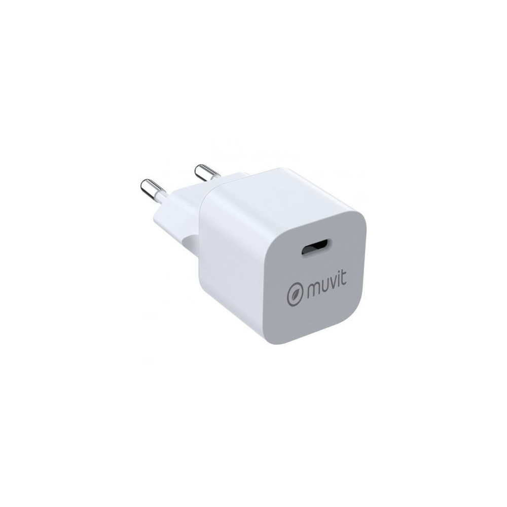 Cargador de Pared Muvit For Change MCACC0048/ 1xUSB Tipo-C/ 20W | Cargadores hasta 45W