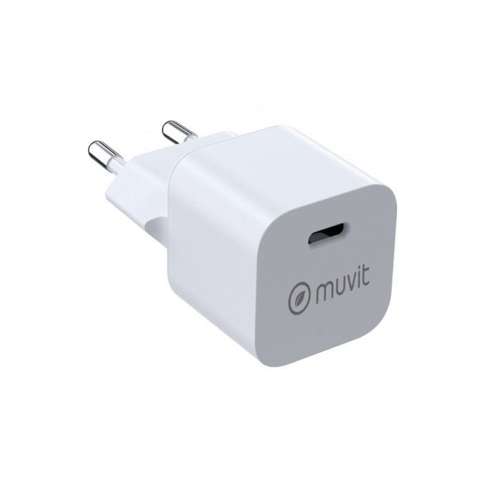 Cargador de Pared Muvit For Change MCACC0048/ 1xUSB Tipo-C/ 20W | Cargadores hasta 45W