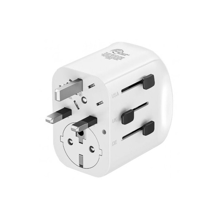Cargador de Pared Universal Muvit For Change MCADP0006/ Toma de Corriente Universal/ 1xUSB Tipo-C/ 2xUSB/ 15W | Cargadores hasta
