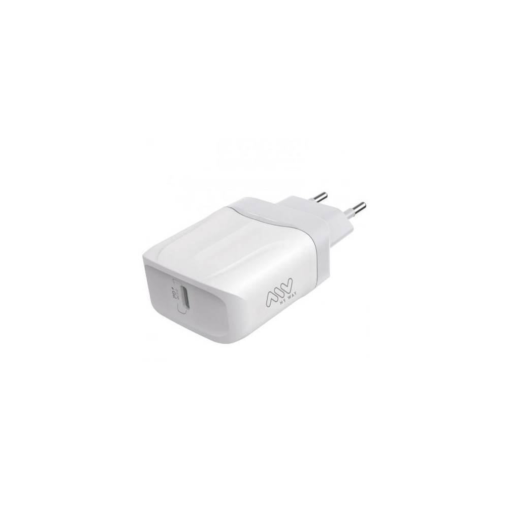 Cargador de Pared Myway MWACC0005/ 1xUSB Tipo-C/ 20W | Cargadores hasta 45W