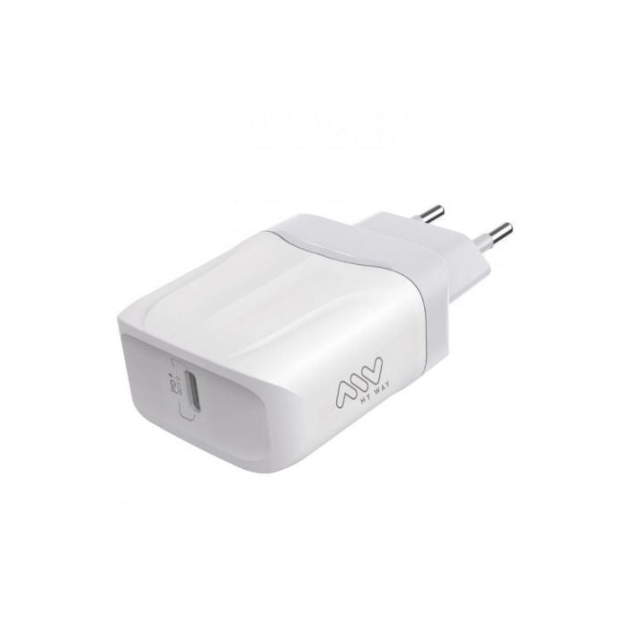 Cargador de Pared Myway MWACC0005/ 1xUSB Tipo-C/ 20W | Cargadores hasta 45W
