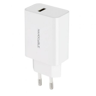 Cargador de Pared Nanocable 10.10.2003/ 1xUSB/ 10W/ Blanco | Cargadores hasta 45W