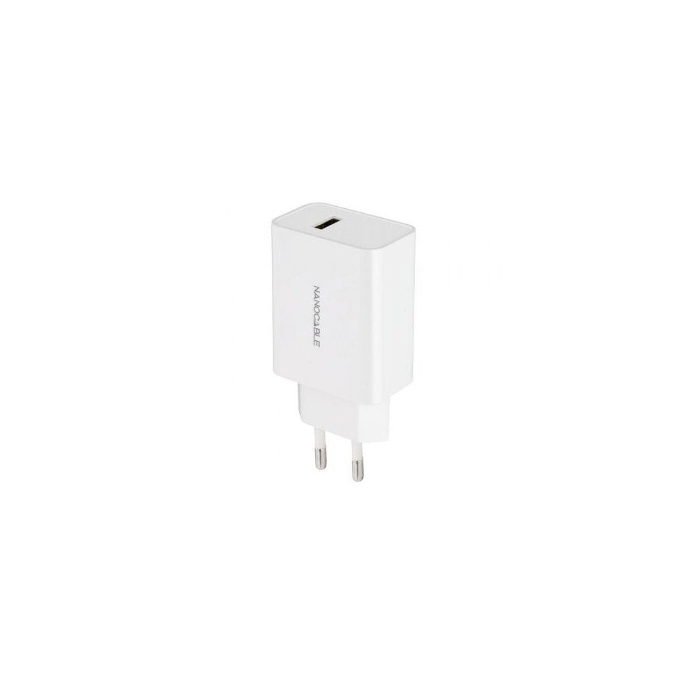Cargador de Pared Nanocable 10.10.2003/ 1xUSB/ 10W/ Blanco | Cargadores hasta 45W