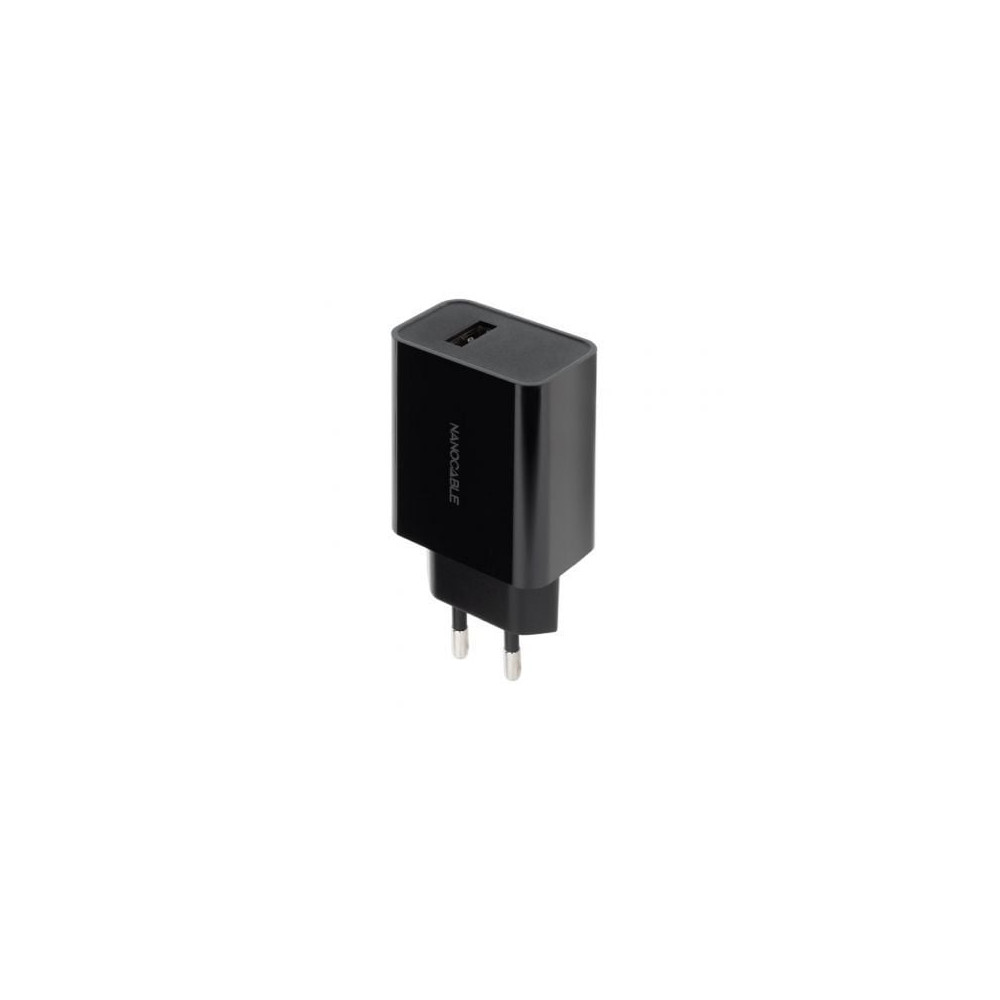 Cargador de Pared Nanocable 10.10.2004/ 1xUSB/ 10W/ Negro | Cargadores hasta 45W