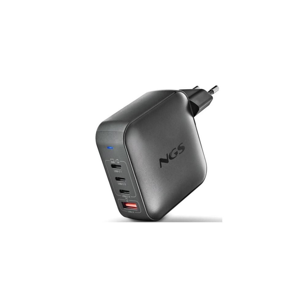 Cargador de Portátil GaN NGS BUD 165W/ 165W/ Automático/ Voltaje 5-21V | Cargadores +60W