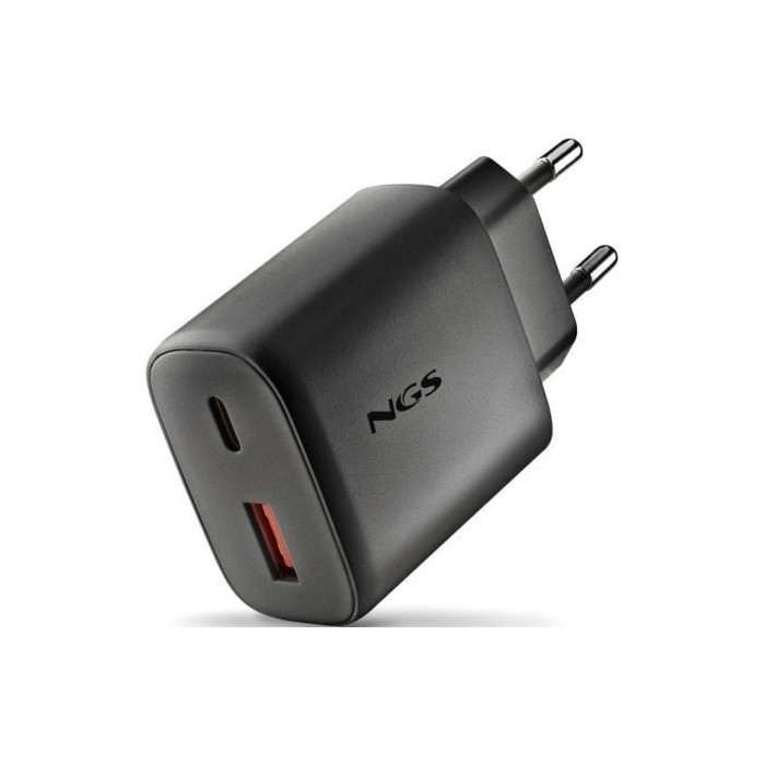 Cargador de Pared GaN NGS Era 45W/ 1xUSB Tipo-C/ 1xUSB/ 45W | Cargadores 45-60W