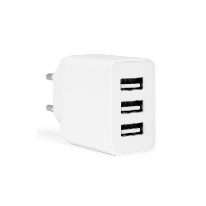 Cargador de Pared Orbegozo EN 1100/ 3xUSB/ 17W | Cargadores hasta 45W