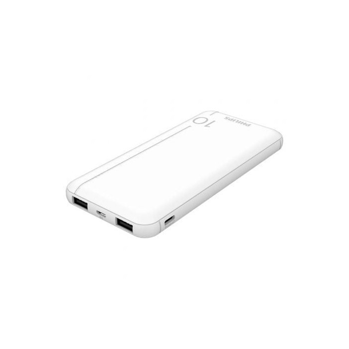 Powerbank 10000mAh Philips DLP1810NW/62/ Blanca | Powerbanks