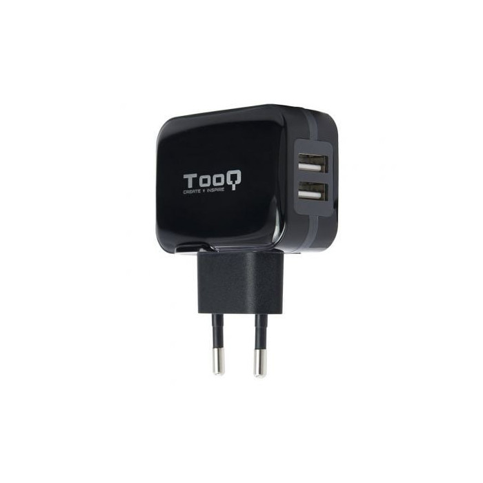 Cargador de Pared TooQ TQWC-1S02/ 2xUSB/ 17W | Cargadores hasta 45W
