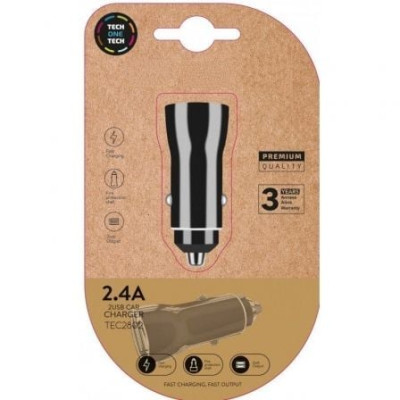 Cargador de Coche Tech One Tech TEC2802/ 2xUSB/ 12W | Cargadores hasta 45W