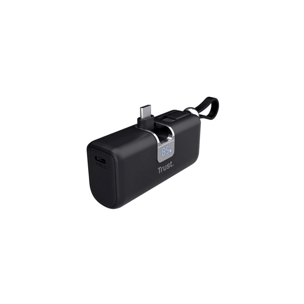 Powerbank 5000mAh Trust Pacto 26104/ 18W/ Negra | Powerbanks