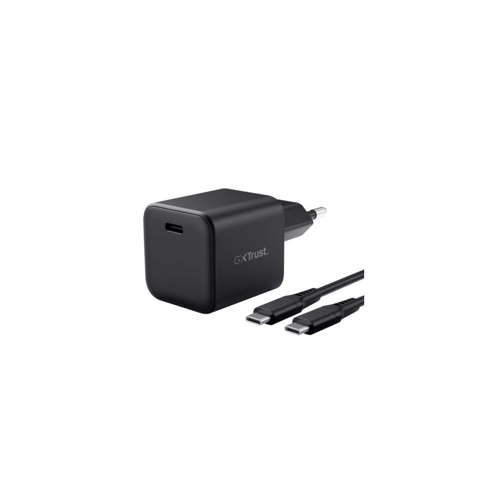 Cargador de Pared GaN Trust Gaming GXT 1258 Switch 2/ 1xUSB Tipo-C/ Incluye Cable USB Tipo-C/ 65W | Cargadores +60W