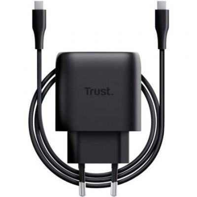 Cargador de Pared GaN Trust Maxo 45W Compatible con Samsung/ 1xUSB Tipo-C/ Incluye Cable USB Tipo-C/ 45W | Cargadores 45-60W