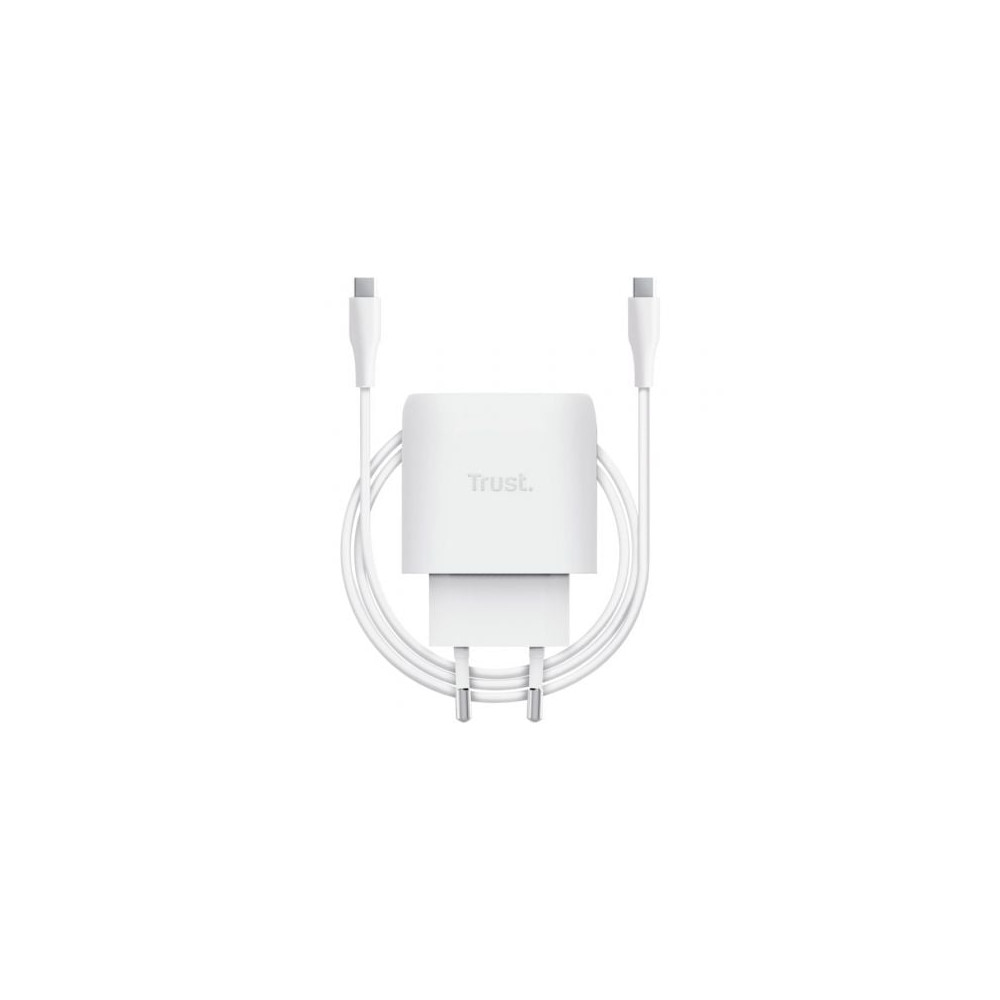 Cargador de Pared GaN Trust Maxo 45W/ 1xUSB Tipo-C/ Incluye Cable USB Tipo-C/ 45W | Cargadores 45-60W