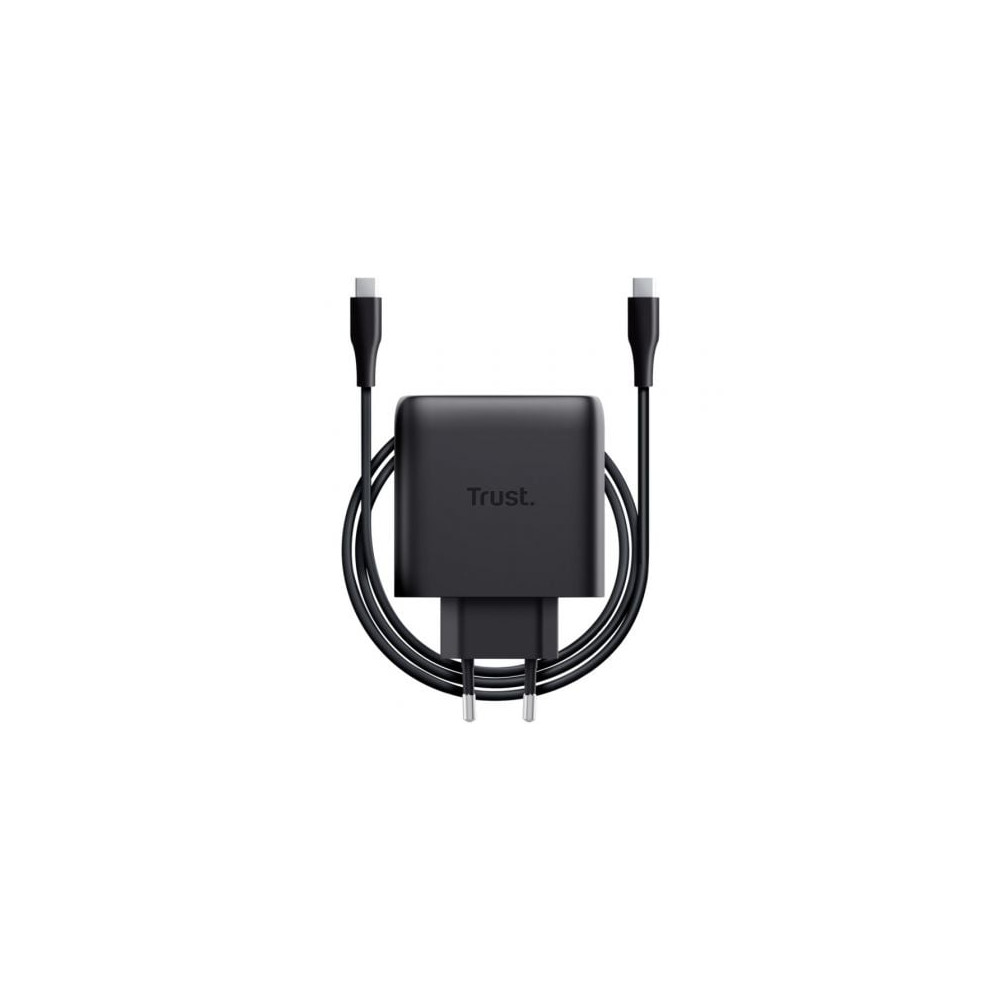 Cargador de Pared GaN Trust Maxo 65W/ 1xUSB Tipo-C/ Incluye Cable USB Tipo-C/ 65W | Cargadores +60W