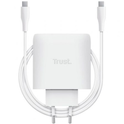 Cargador de Pared GaN Trust Maxo 65W/ 1xUSB Tipo-C/ Incluye Cable USB Tipo-C/ 65W | Cargadores +60W