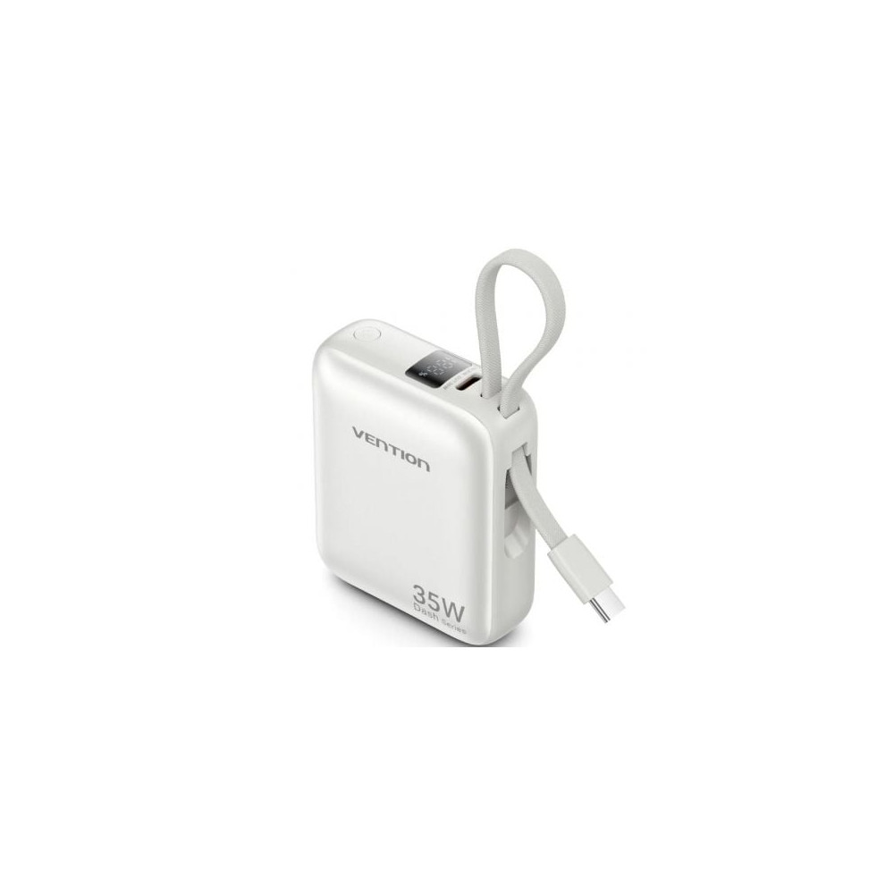 Powerbank 10000mAh Vention FHEN0/ 35W/ Beige/ Incluye Cable USB Tipo-C | Powerbanks
