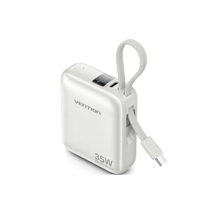 Powerbank 10000mAh Vention FHEN0/ 35W/ Beige/ Incluye Cable USB Tipo-C | Powerbanks