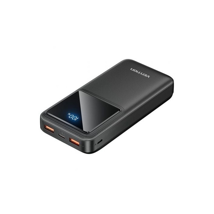Powerbank 20000mAh Vention FHLB0/ 22.5W/ Negra | Powerbanks