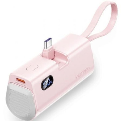 Powerbank 4800mAh Vention FHQP0/ 22.5W/ Rosa | Powerbanks