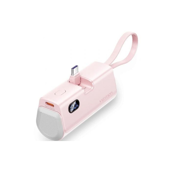 Powerbank 4800mAh Vention FHQP0/ 22.5W/ Rosa | Powerbanks