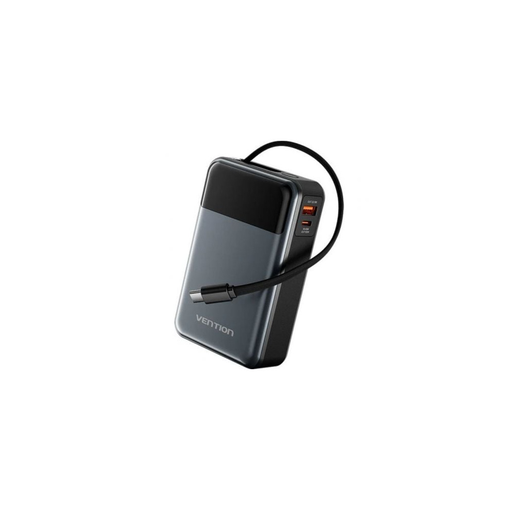 Powerbank 20000mAh Vention FHYB0/ 65W/ Gris/ Incluye Cable USB Tipo-C | Powerbanks