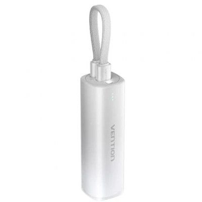 Powerbank 5000mAh Vention FHWM0/ 20W/ Gris/ Incluye Cable USB Tipo-C y Lightning | Powerbanks
