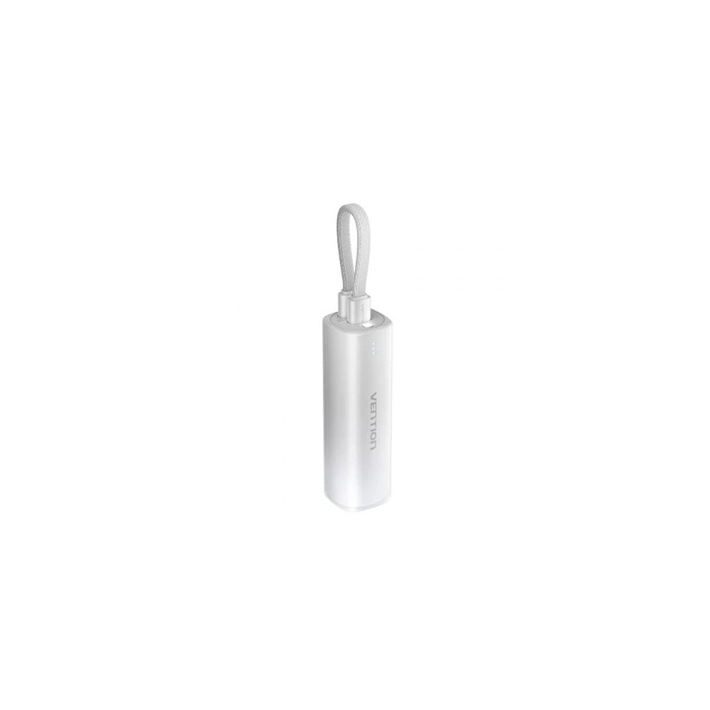 Powerbank 5000mAh Vention FHWM0/ 20W/ Gris/ Incluye Cable USB Tipo-C y Lightning | Powerbanks