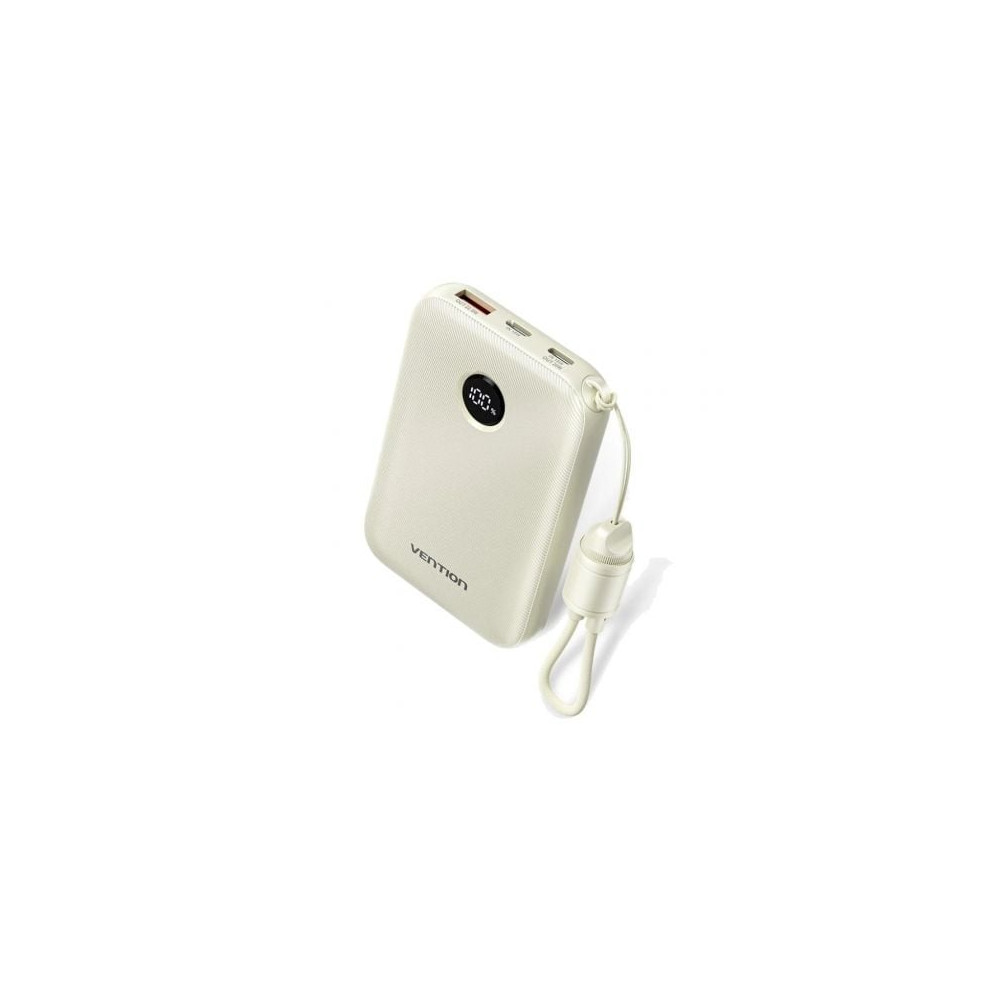 Powerbank 10000mAh Vention FKAN0-C/ 22.5W/ Gris/ Incluye Cable USB Tipo-C | Powerbanks