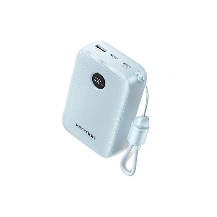 Powerbank 20000mAh Vention FKBL0-C/ 22.5W/ Azul/ Incluye Cable USB Tipo-C | Powerbanks