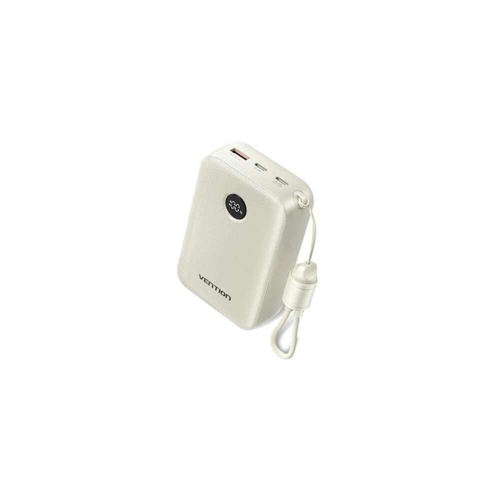 Powerbank 20000mAh Vention FKBN0-C/ 22.5W/ Beige/ Incluye Cable USB Tipo-C | Powerbanks