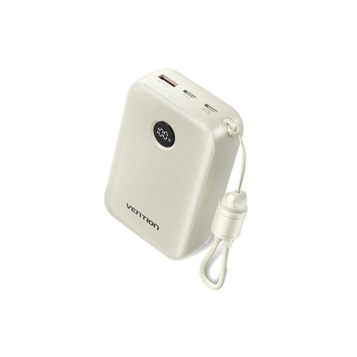 Powerbank 20000mAh Vention FKBN0-C/ 22.5W/ Beige/ Incluye Cable USB Tipo-C | Powerbanks