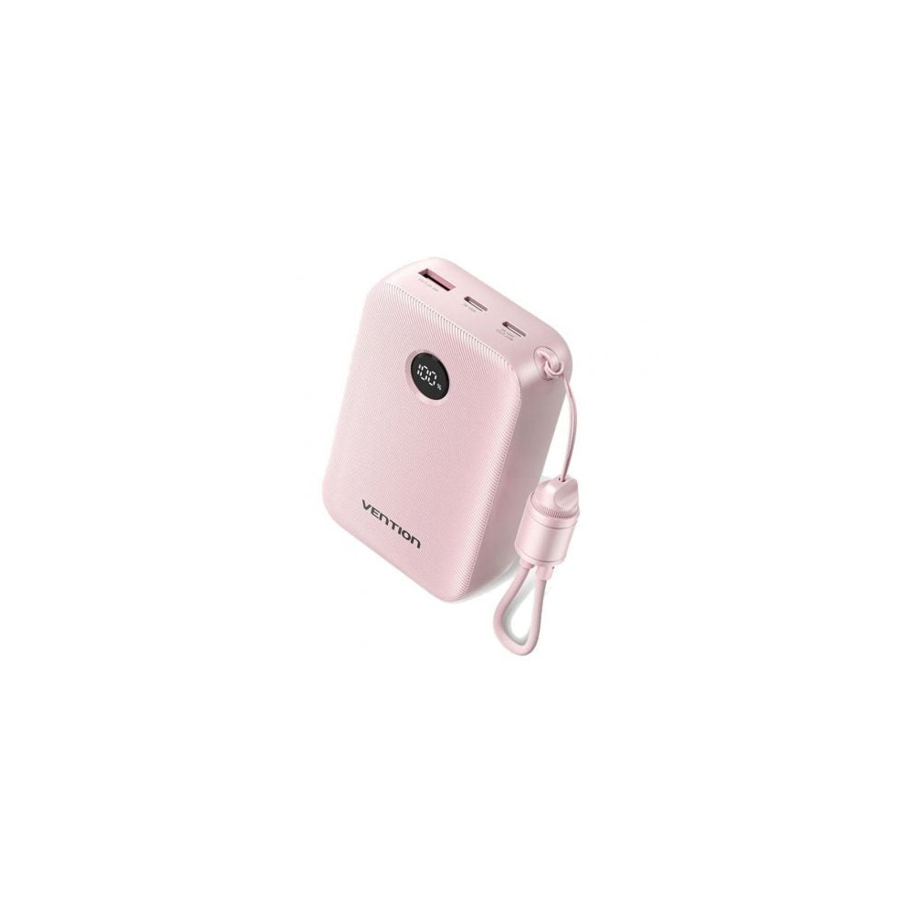 Powerbank 20000mAh Vention FKBP0-C/ 22.5W/ Rosa/ Incluye Cable USB Tipo-C | Powerbanks