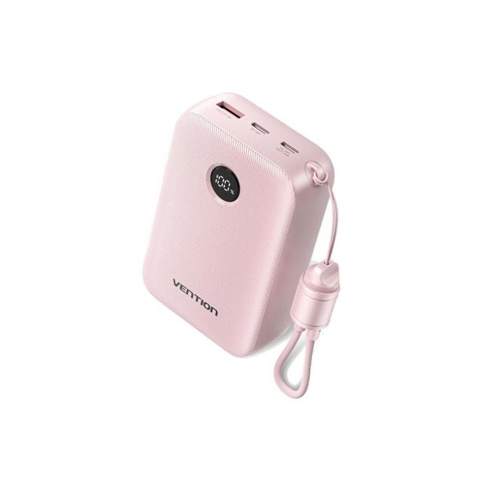 Powerbank 20000mAh Vention FKBP0-C/ 22.5W/ Rosa/ Incluye Cable USB Tipo-C | Powerbanks