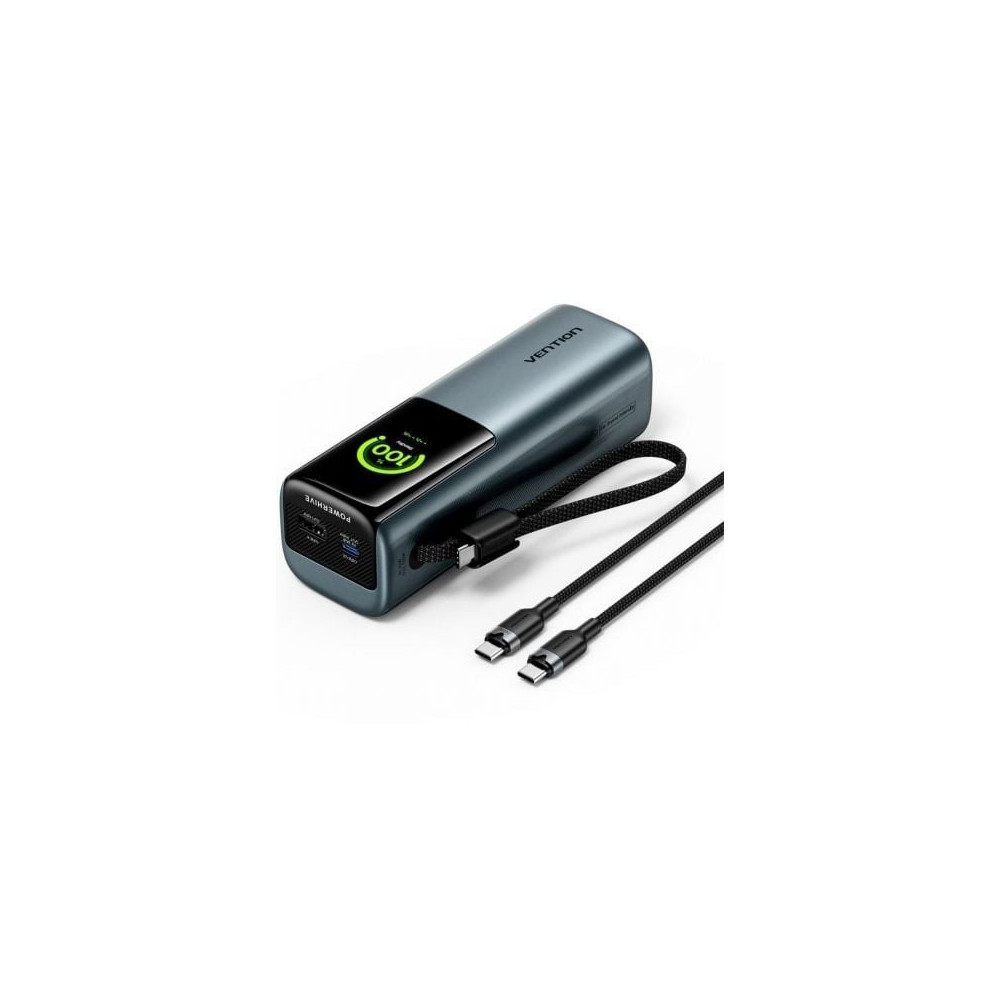 Powerbank 20000mAh Vention FKFH0/ 165W/ Gris/ Incluye Cable USB Tipo-C | Powerbanks