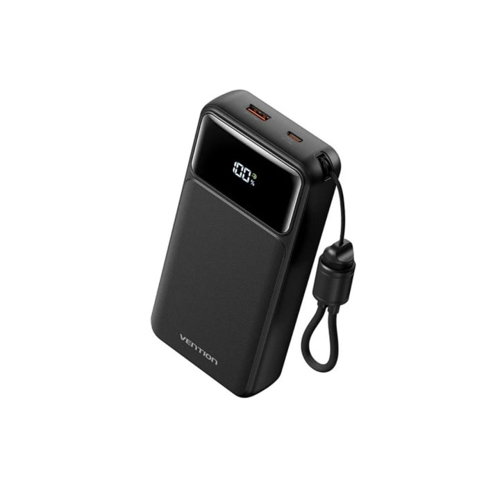 Powerbank 20000mAh Vention XGYB0-40-TY/ 22.5W/ Negra/ Incluye Cable USB Tipo-C | Powerbanks