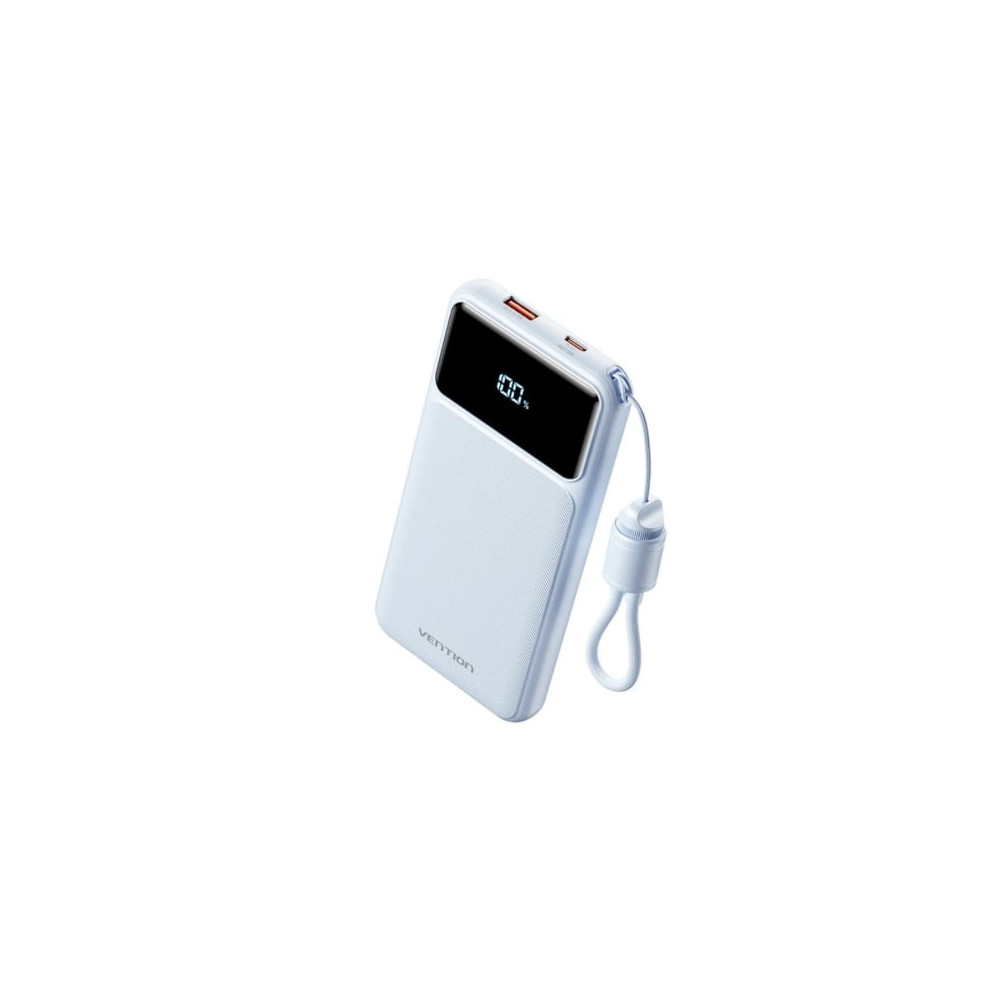 Powerbank 10000mAh Vention XGYL0-39-TY/ 22.5W/ Azul/ Incluye Cable USB Tipo-C | Powerbanks