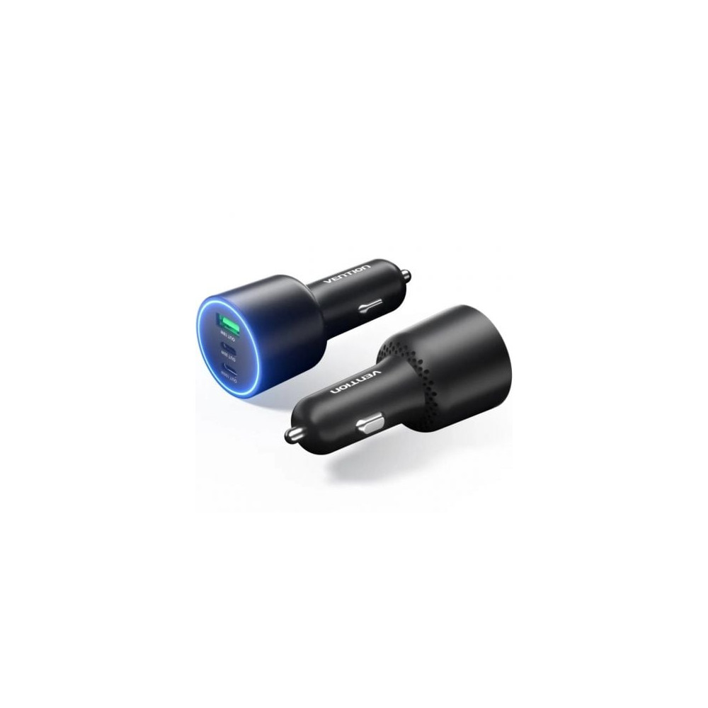 Cargador de Coche Vention FFPB0/ 2xUSB-Tipo C/ 1xUSB/ 165W | Cargadores +60W