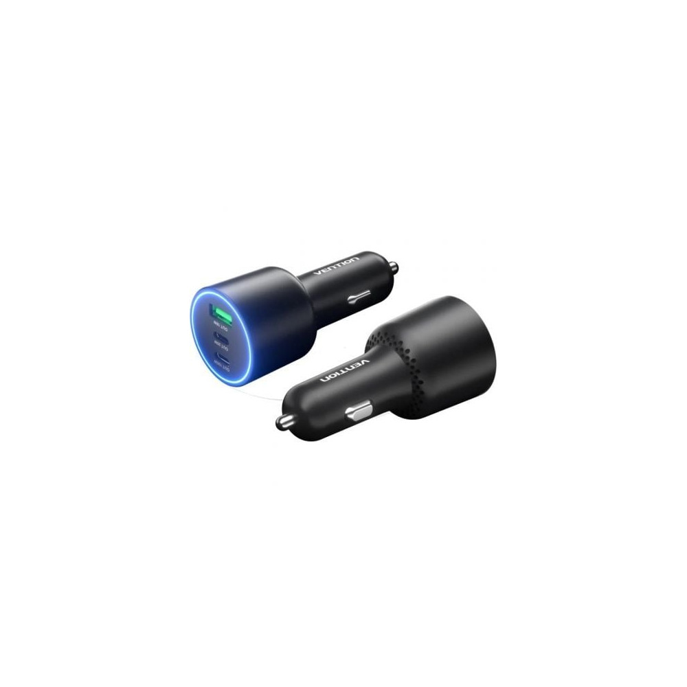 Cargador de Coche Vention FFQB0/ 2xUSB-Tipo C/ 1xUSB/ 100W | Cargadores +60W