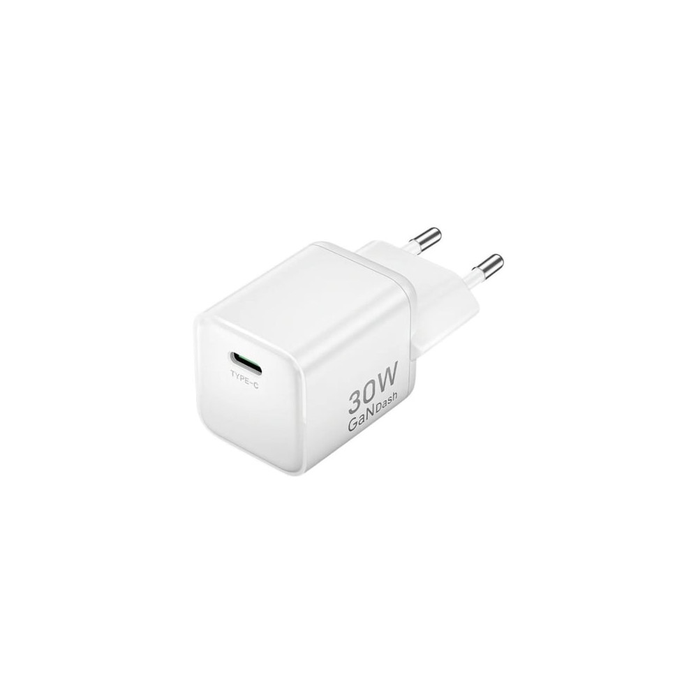 Cargador de Pared GaN Vention FCIW0-EU/ 1xUSB Tipo-C/ 30W | Cargadores hasta 45W