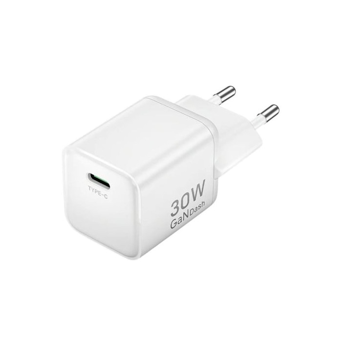 Cargador de Pared GaN Vention FCIW0-EU/ 1xUSB Tipo-C/ 30W | Cargadores hasta 45W