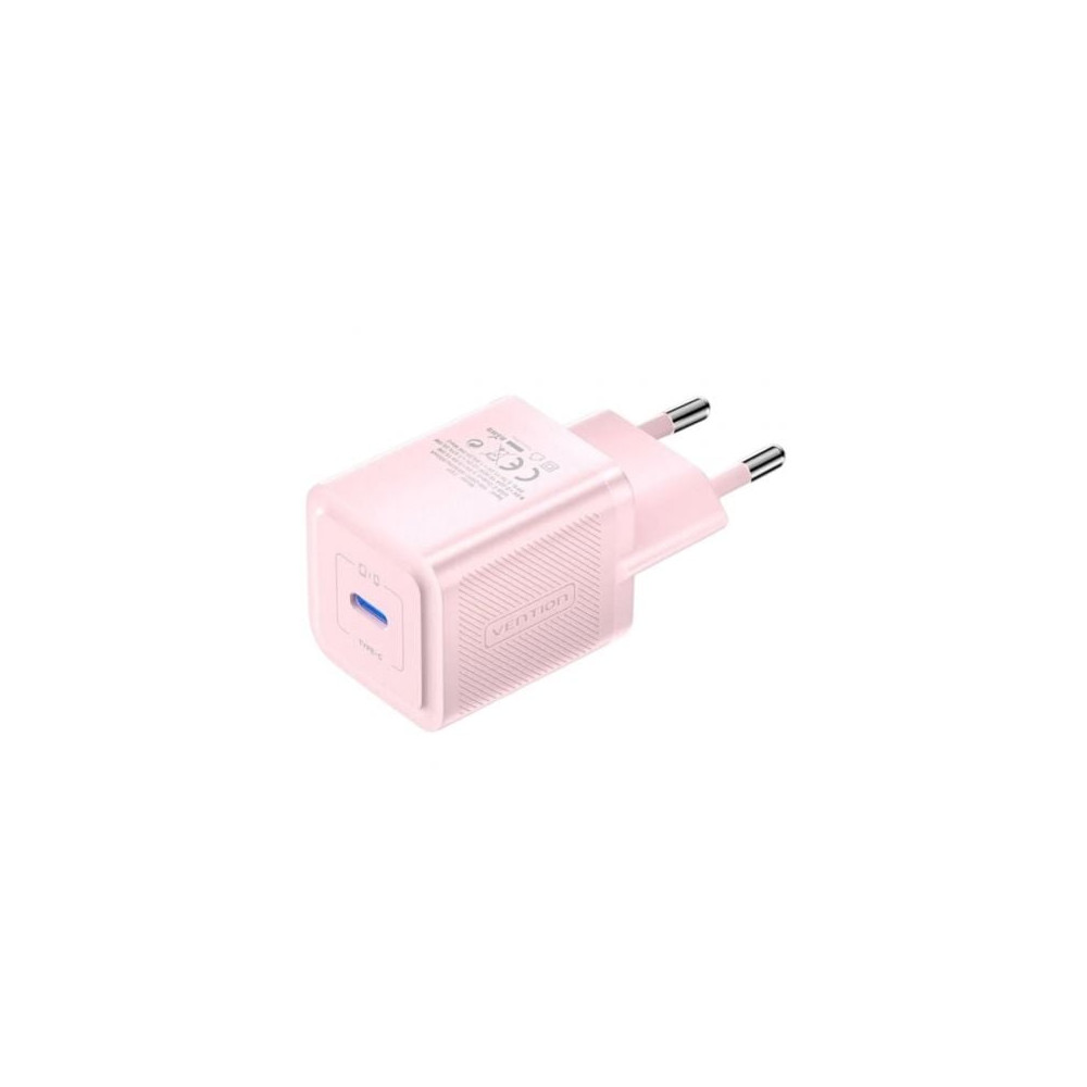 Cargador de Pared GaN Vention FEPP0-EU/ 1xUSB Tipo-C/ 20W | Cargadores hasta 45W