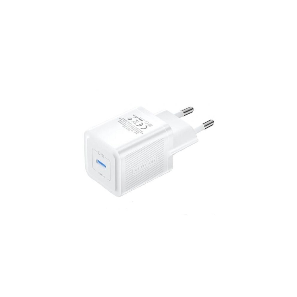Cargador de Pared GaN Vention FEPW0-EU/ 1xUSB Tipo-C/ 20W | Cargadores hasta 45W