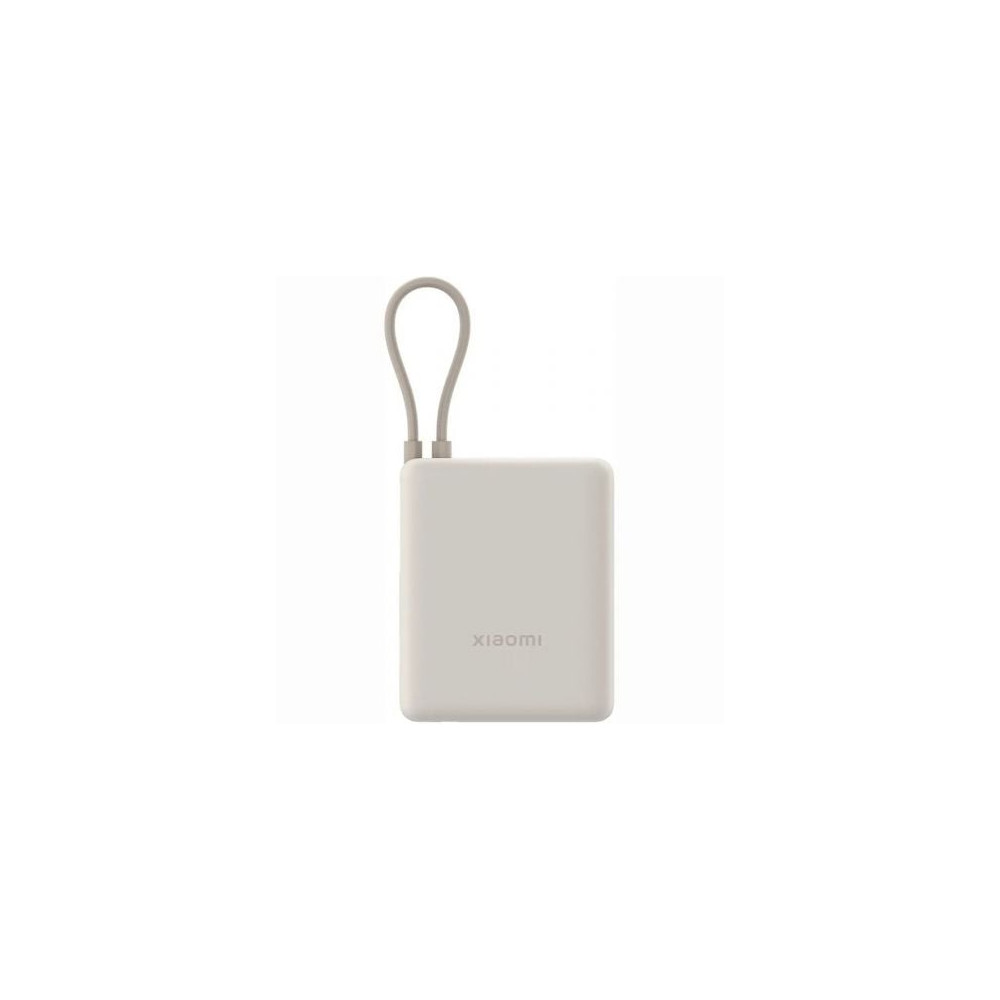 Powerbank 10000mAh Xiaomi 33W Power Bank Integrated Cable/ 33W/ Beige/ Incluye Cable USB Tipo-C | Powerbanks