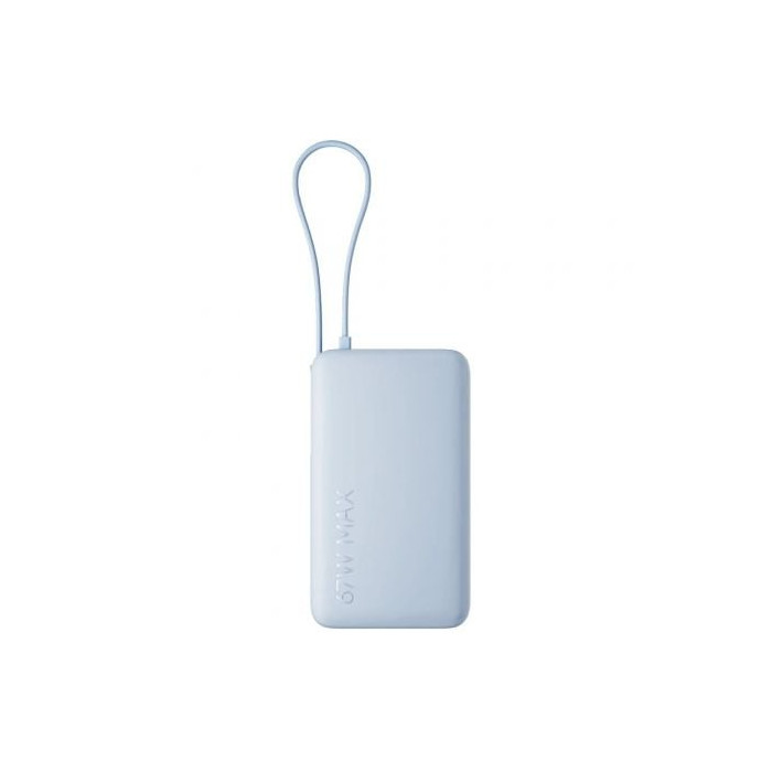 Powerbank 10000mAh Xiaomi 67W Power Bank Integrated Cable/ 67W/ Azul/ Incluye Cable USB Tipo-C | Powerbanks