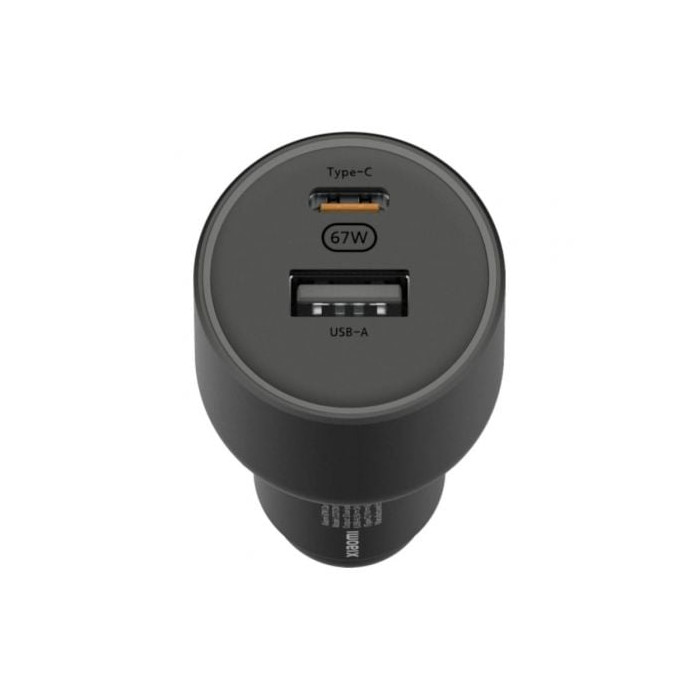 Cargador de Coche Xiaomi 67W USB-A Tipo-C/ 1xUSB-A/ 1xUSB Tipo-C/ 67W | Cargadores +60W