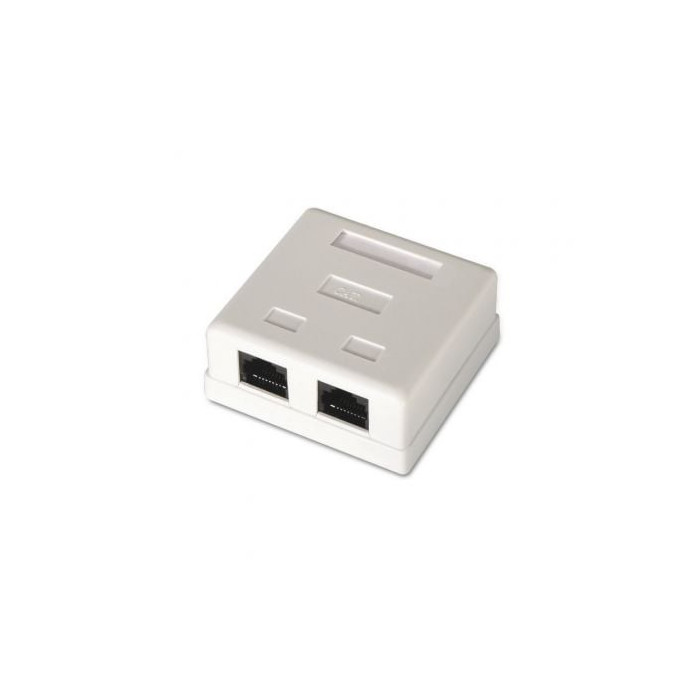 Roseta de Superficie Aisens A139-0302/ Cat.6/ 2 Tomas | Red
